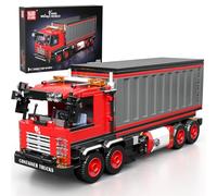 Mould King 24069 Bloques de sujeción para camiones Juguetes Bloques de Construcción Contenedor Camión Maqueta Rojo Modelo MOC Coleccionables Regalos para 8+ Niños y Adultos (630 piezas)
