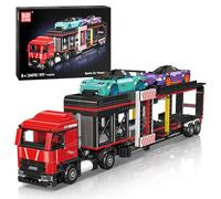 Mould King 24078 Bloques de sujeción para camión City Transporter con coches deportivos Bloques de construcción Transporte Camión Kit de construcción regalos para adultos (997 piezas)