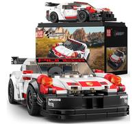 Mould King 27010 Tech Speed Champion - Bloques de construcción de coche de carreras, con vitrina acrílica, para jóvenes y adultos (349 piezas)