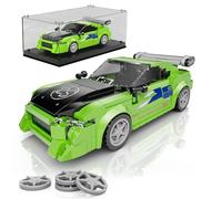 Mould King 27033 Technik Speed Champion Auto Bausteine Eclips Rennwagen Klemmbausteine Sportwagen Baupielzeug mit Acryl Vitrine ModelAutos zum Sammel(338 piezas)