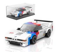 Mould King 27062 Technik Speed Champion Auto Bausteine M1 Rennwagen Klemmbausteine Sportwagen Baupielzeug mit Acryl Vitrine ModelAutos zum Sammel(363 piezas)