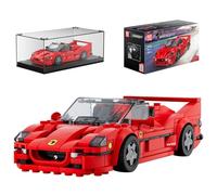 Mould King 27066 Technik Speed Champion Auto Bausteine F50 Rennwagen Klemmbausteine Sportwagen Baupielzeug mit Acryl Vitrine ModelAutos zum Sammel(352 piezas)