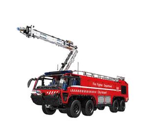 Mould King camión de bomberos de aeropuerto - Serie de bomberos Mould King 19004