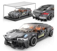 Mould King Juego de construcción de coche súper deportivo, juegos de construcción con vitrina, bloques de modelo de coche de carreras de supercoche, regalo para niños a partir de 12 años o más,