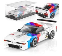Mould King M1 Technik Speed Champion - Juego de construcción y vitrina, autos de carreras clásicos, regalos de cumpleaños para adultos/adolescentes, vehículos creativos y geniales de MOC, juguetes