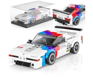 Mould King M1 Technik Speed Champion - Juego de construcción y vitrina, autos de carreras clásicos, regalos de cumpleaños para adultos/adolescentes, vehículos creativos y geniales de MOC, juguetes