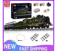 Mould King-tren técnico 12025, bloque de construcción Orient Express, ferrocarril francés, SNCF 231, locomotora de vapor, regalo de Navidad para niños original box packing