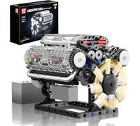 Mould King V8 Bloques De Construcción De Motor Moc Abrazadera Bloques De Construcción Kit De Modelo De Motor Respetuoso con El Medio Ambiente Adecuado para Adultos (535 Piezas)