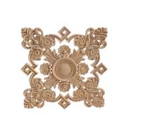 Mouldings F2-12 - Adhesivo decorativo de madera para puerta, diseño de hojas largas, estilo antiguo, retro, moderno, para gabinetes de madera