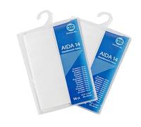 Mouldmaster Aida05PK2 Aida - Juego de 2 hilos (14 hilos, 39 x 45 cm), color blanco