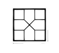 Moulds for Paving Stones 40 x 40 cm Plastic Garden Mould Walkway Pavement Cement Brick Path Maker for Lawn and Patio