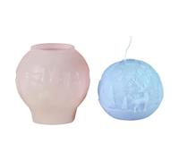 Moule à Bougie Boule de 3D - Moule Boule Silicone | Fabrication Bougies Fait Main - Bougie Sphère, Idéal pour Bougies Artisanales, Résine, Savon, Décoration et Artisanat