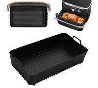 Moule Air Fryer, Moule Silicone Air Fryer pour Ninja AF500EU, Air Fryer Accessoires pour Ninja Foodi Flex 10,4 L, Accessoires Air Fryer pour Ninja Air Fryer, Réutilisable Ustensiles à Pâtisserie