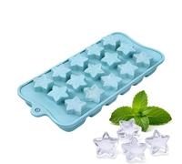 Moule Étoile En Silicone 15 Cavités - Bac À Glaçons Et Moule À Chocolat Antiadhésif, Polyvalent Pour Bonbons, Pâtisserie, Savons Et Bougies DIY, Qualité Alimentaire Et Démoulage Facile (Brun)