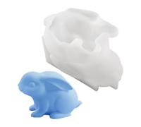 Moule Lapin de Pâques | Moules 3D pour Ciment | Moules en Ciment pour Décoration Intérieure | 3,9x2,56x2,09 poucOrganisateurs De Fêtes Profs D'Art Passionnés De Création Créateur De Bijoux Ateliers De