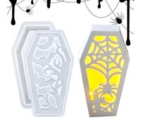 Moule Moulage Cercueil - Décoration Créative Abat-jour | Argile Résine Halloween Table Artisanat, Design Salon Chambre Bibliothèque Intérieur, Maison Ambiance Sculpture Accessoire