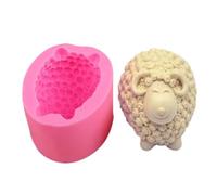 Moule y Silicona Mouton 3D - Moule Souple pour Fabrication de Bujías, Savons, Résine Époxy, Décorations Artesanales, Idéal pour, Aromathérapie, Cadeaux Faits Main, Accesorio de Loisirs Créatifs