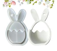 Moules de Pâques, Réutilisables à Démoulage Facile Fournitures de Printemps, Moules en Silicone pour Œufs de Pâques, Décorations de Fête, pour Résine Plâtre Décoration Fêtes Loisirs