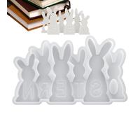 Moules En Silicone De Lapin De Pâques,6 Cavités Thermorésistant | Moule En Résine De Lapin De Pâques,Pour Fête Vacances Artisanats Ornement Savon Centre De Table Événements À Thème
