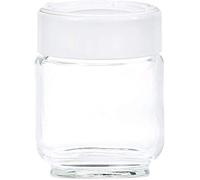 Moulinex A14A0 - Tarro para yogurt casero, libre de BPA, apto para lavavajillas, 160 ml, 7 unidades, vidrio, blanco/transparente