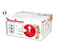 Moulinex Accesorios XF383110 - Accesorio cortador de 3 discos, eje rotación, tapa con doble tubo, color blanco para Cuisine Companion y Cuisine iCompanion, fácil de guardar