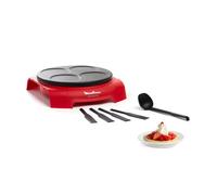 Moulinex Accessimo, Crepera, 4 creps, Revestimiento antiadherente, Cucharón, 4 espátulas, Almacenamiento fácil