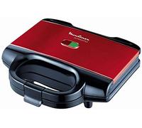 Moulinex SM180811 sandwichera 650 W Negro, Rojo