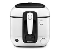 Moulinex AM3140 Super Uno - Freidora eléctrica, capacidad de cocción para 6 personas hasta 1,5 kg, filtro antiolor, regulación de temperatura hasta 190°, componentes lavables en lavavajillas, blanco