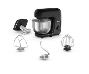 Moulinex Bake essential Robot pastelero, 800 W, Cuenco 4.8 L, kit de pastelería, Picadora de carne QA161810