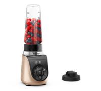 Moulinex Blend Up, Batidora personal, 1000 W de potencia, 8 Programas Automáticos, Color Dune