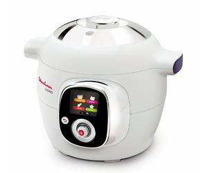 Moulinex Cookeo CE701010 - Robot de cocina (1200 W, capacidad para 6 comensales, capacidad de 6 l, 50 recetas), color blanco