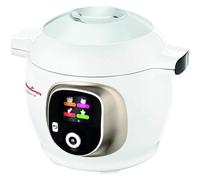 Moulinex Cookeo CE851A - Robot de Cocina, alta Presión, 6 Modos Cocción, 150 recetas programadas y Bol Extraíble Antiadherente con, Capacidad hasta 6 raciones y fácil interfaz, Acero