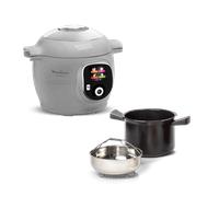 Moulinex Cookeo+, Olla eléctrica programable, 6L, 80 recetas, 6 modos de cocción, Gris