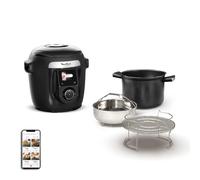 Moulinex Cookeo Wi-Fi 10-en-1, Multicocina, 10 modos de cocción, cocción a presión, pasos detallados, CE96G810, Negro