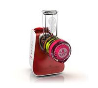 Moulinex DJ7645 cortador de verduras en espiral o rallador eléctrico Plástico Rojo, Blanco