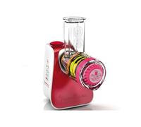 Moulinex DJ764510 Picadora con Accesorios de Acero Inoxidable y plástico, 200 W, Otros, Rojo