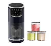 Moulinex Dolci, Heladera, 10 programas en 1, Limpieza con aclarado automático, Tecnología 1 Step Perfector, Hasta 1,4L de helado utilizando los 3 boles de Tritan, Azul oscuro, MJ6038F0