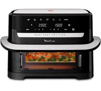 Moulinex Dual Easy Fry Flex, Freidora de Aire de 9L con separador FlexCook | 2 zonas (5,5 L + 3,5 L) o 1 sola grande (9 L), Controles individuales, Hasta 8 personas, 7 Programas preestablecidos, EZ9228