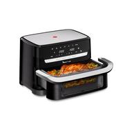 Moulinex Dual Easy Fry Flex - Freidora sin aceite con separador FlexCook, 9 L de capacidad para hasta 8 personas, 7 programas preestablecidos, color negro, EZ9228F0