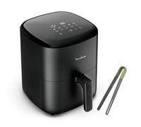 Moulinex Easy Fry Max 5L - Freidora aire 1500W, ahorro energético hasta 70%, panel control intuitivo, 10 programas automáticos, para 6 personas, Incluye Pinzas, Negro, EZ245820ES