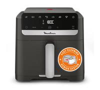 Moulinex Easy Fry Mega Freidora de aire Capacidad 7 5 L 8 programas Diseño compacto Sistema Genius Gris Oscuro