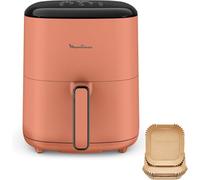 Moulinex Easy Fry POP TERRACOTTA 5L, freidora de aire, hasta 6 personas, 10 programas intuitivos, pantalla táctil digital, ahorro de tiempo y energía, EZ245TF0