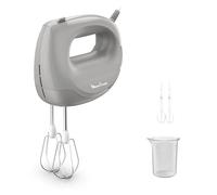 Moulinex Easy Max, Batidora amasadora de 300 W, Varillas acero inoxidable | 5 Velocidades, Compacta, Mezclas homogéneas, Preparación rápidas de salsas, Asa ergonómica, Acc aptos lavavajillas, HM262B