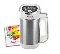 Moulinex Easy Soup, Sopera Eléctrica, Potencia 1000W | 4 Programas Automáticos, Jarra Inoxidable, Capacidad 1,2L, Autolimpieza, Función mantener caliente, LM8411