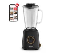 Moulinex Eco Respect, Batidora de vaso, Diseño ecológico, Materiales reciclables, 1,75L, 4 cuchillas, 800W, Negro