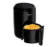 Moulinex EZ3018 Easy Fry Compact Precision - Freidora eléctrica para 2 personas, 6 modos preestablecidos, pantalla táctil, 1030 W, capacidad de 1,5 kg, 1,6 l, color negro