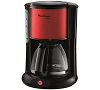 Moulinex fg360d11 cafetera de goteo, 1000 w, 1.25 l, color negro y roj