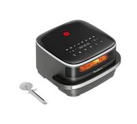 Moulinex Freidora de Aire Easy Fry XL Surface, 2200 W, Doble Resistencia, Cocción Uniforme, Cesta Ancha, 10 Programas Automáticos, Diseño Compacto, Ventana de Visualización, Accesorio Pizza, AL40OM