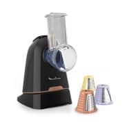 Moulinex Fresh Express Twist, Rallador, Servicio Directo, 3 Funciones, Accesorios aptos para lavavajillas, Diseño ultracompacto, Negro