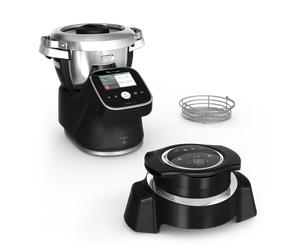 Moulinex i-Companion Touch Pro con extensión Air fryer, Capacidad 3L, 17 programas + 4 adicionales, Accesorios adicionales y aptos para lavavajillas, Negro